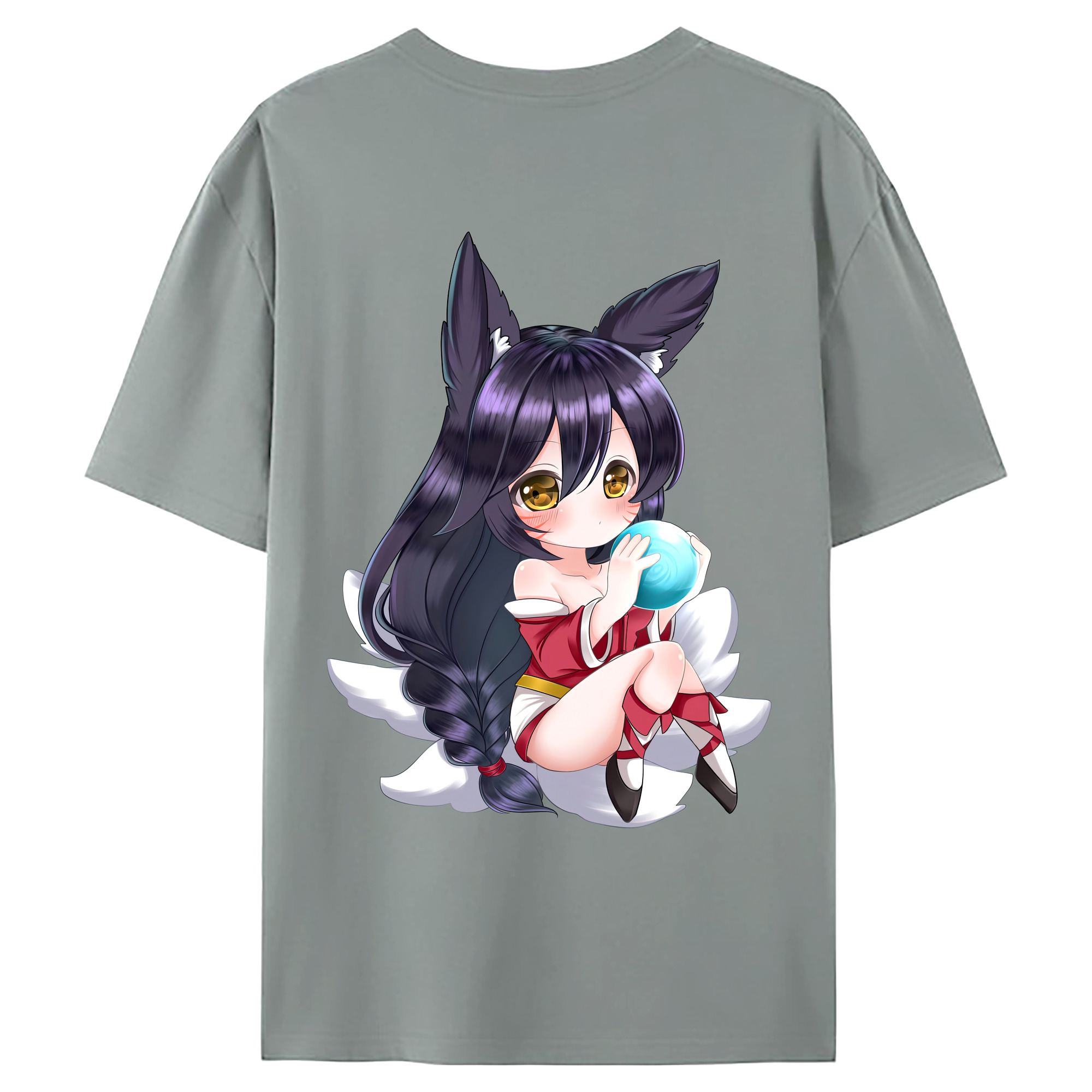 （画像用） リーグ・オブ・レジェンド League of Legends LOL 綿100％ メンズ半袖Tシャツ（バックプリント） 通気性